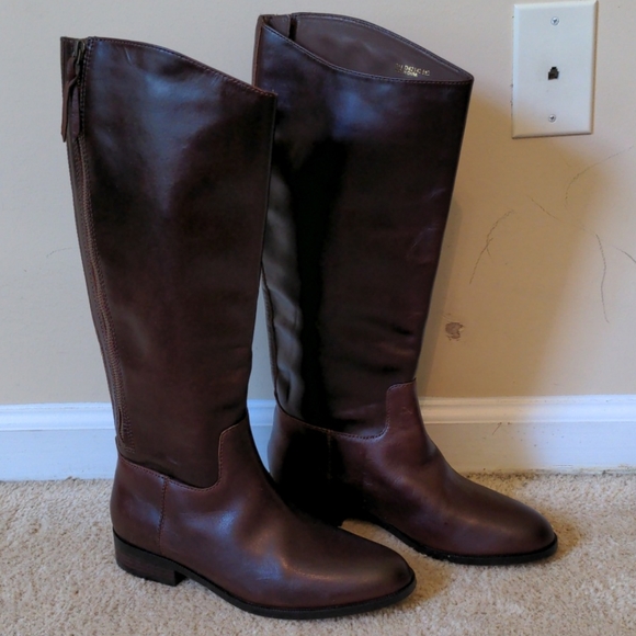 Cole Haan Brown Leather Boots - Picture 1 of 6